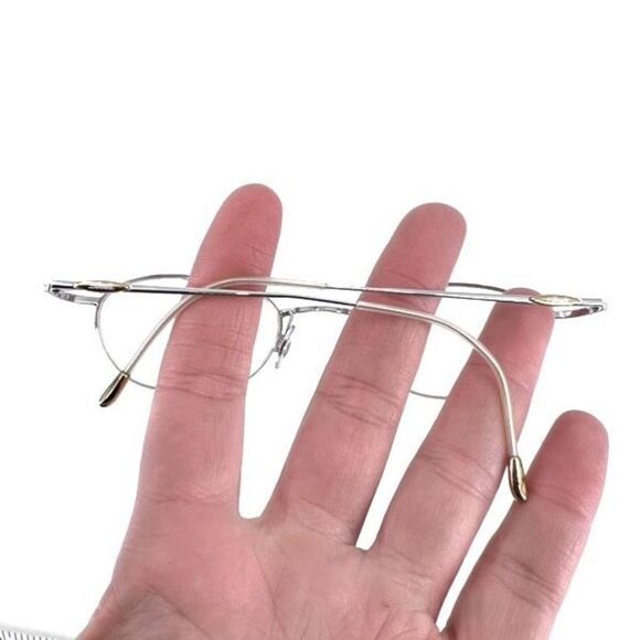 Vintage Silhouette Unisex Prescription Lenses Optical Eyeglasses‎ Silver Eyewear main image 13